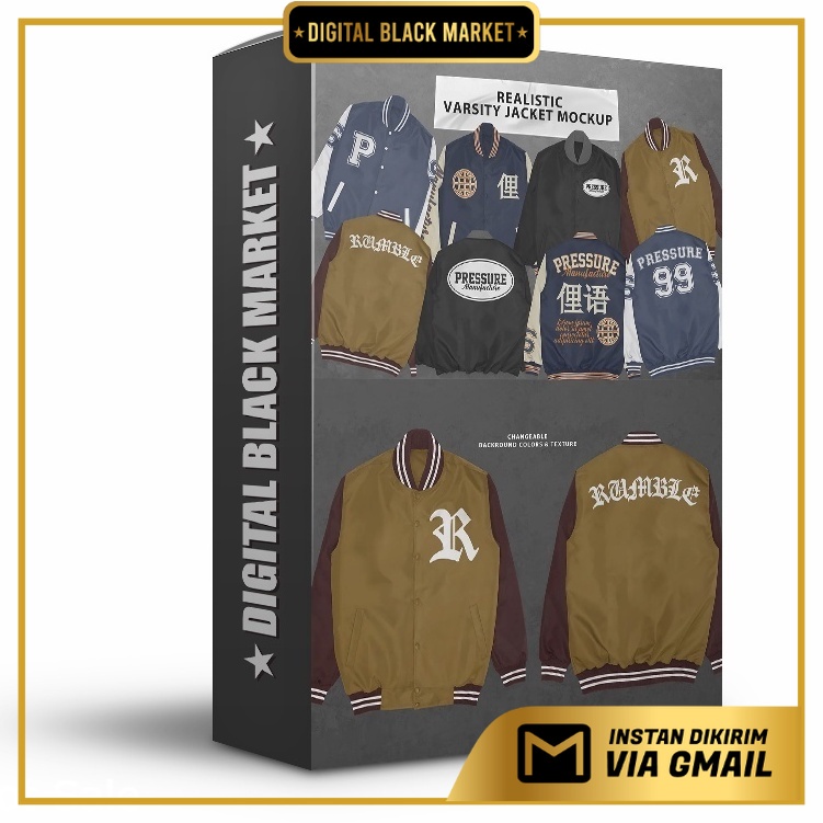 Realistic Varsity Jacket Mockup - Adobe Photoshop