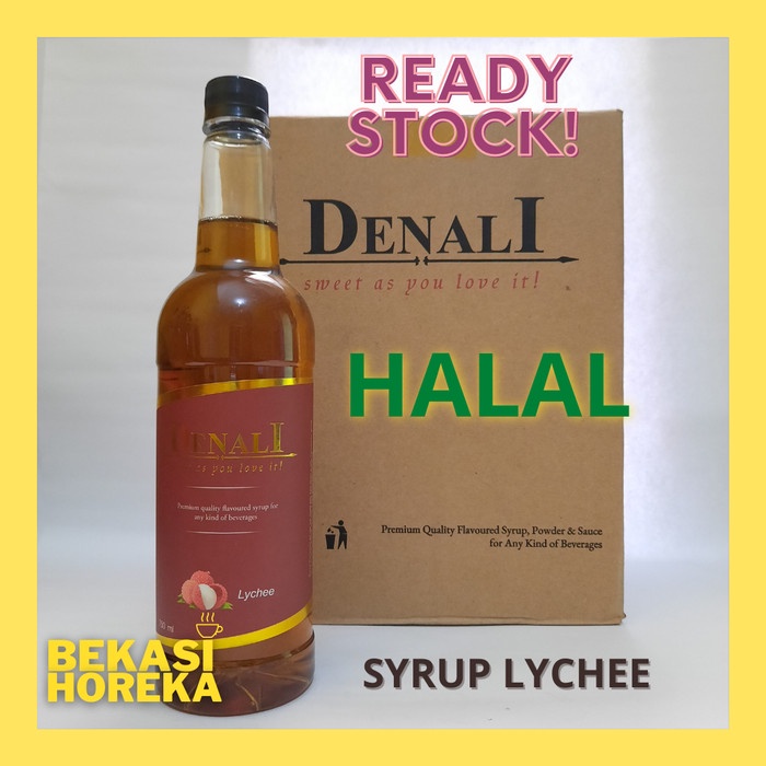 

SYRUP LYCHEE DENALI isi 750ml Sirup Leci Enak Halal 100%