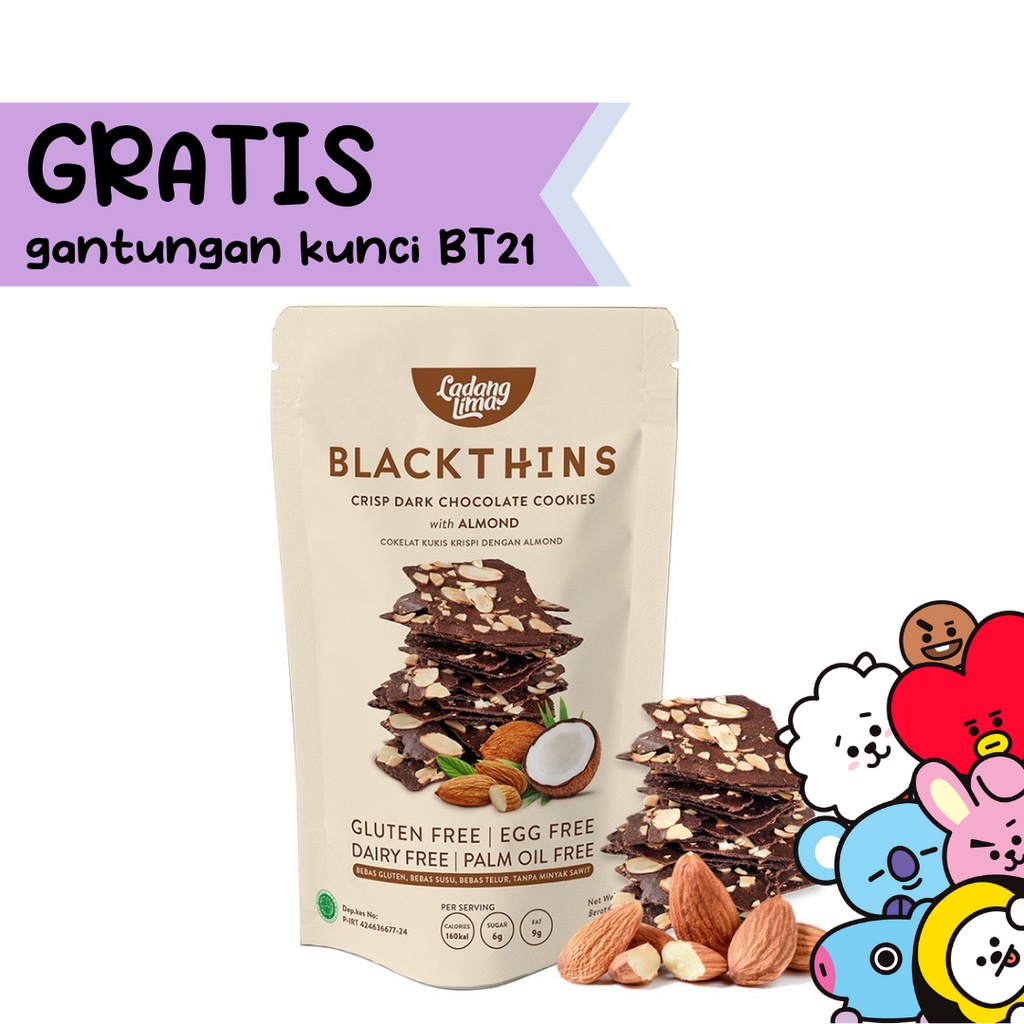 

Blackthins - Cookies Ladang Lima 100gr - Cemilan Sehat Manis