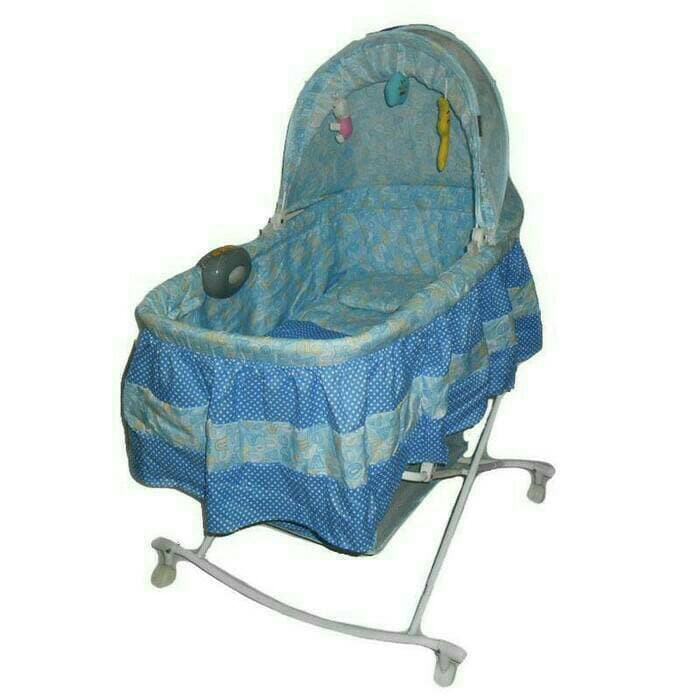 Box Bayi Pliko 608 AN Box Oval Tempat Tidur Bayi Murah - Biru