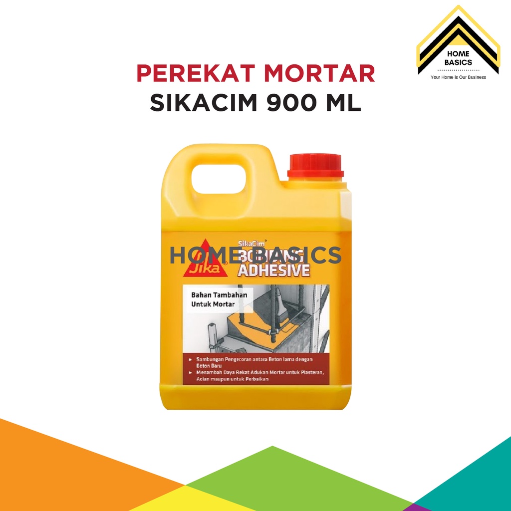 Perekat Mortar SikaCim Bonding Adhesive 900 mL / Campuran Semen / Beton Sika