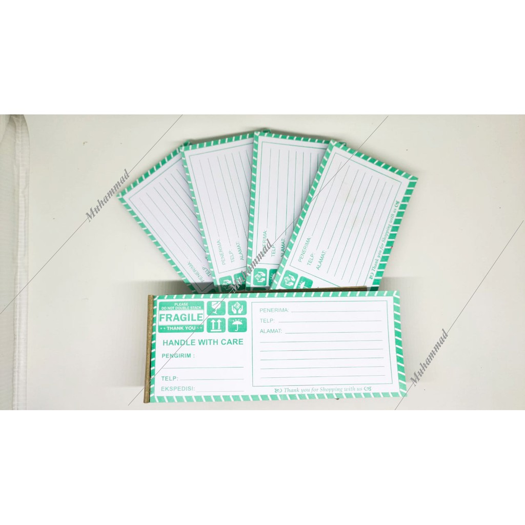 

Label Pengiriman Fragile Warna Putih Toska 100 Lembar