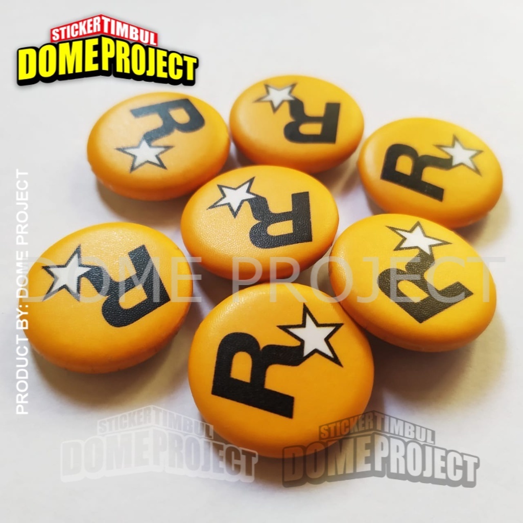 ROCKSTAR PIN PENITI 25MM BUTTON PIN AKSESORIES ROMPI AKSESORIES TAS