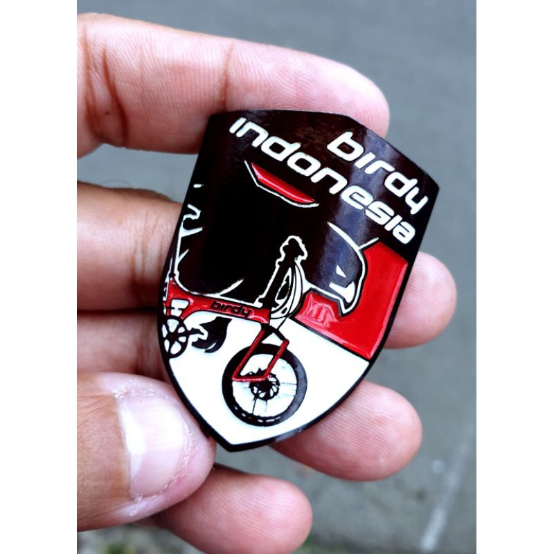 Head tube Badge / Head badge BIRDY - Emblem Sepeda BIRDY INDONESIA