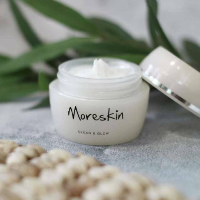 Moreskin Clean &amp; Glow Cream Pemutih Wajah Cream Pencerah Wajah