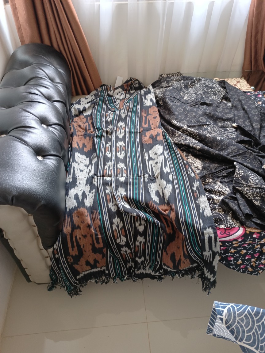 Termurah - Sasmita Long Outer / Tenun Troso Jepara Handmade/blazer Batik Solo/cardi Tenun Ori