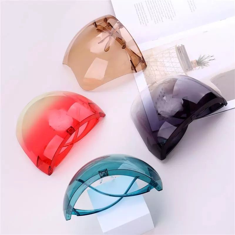MASKER PELINDUNG TRANSPARAN FULL FACE AKRILIK FACE SHIELD KACAMATA ANTI DEBU PERCIKAN SIZE DEWASA GR