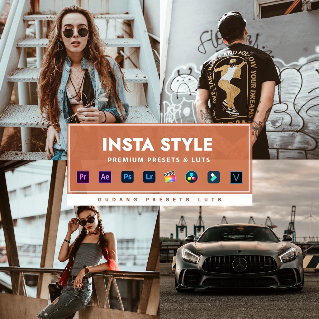 [BISA VN] Insta Style - Premium Preset Lightroom LUTs Android IOS PC Premiere Pro Davinci