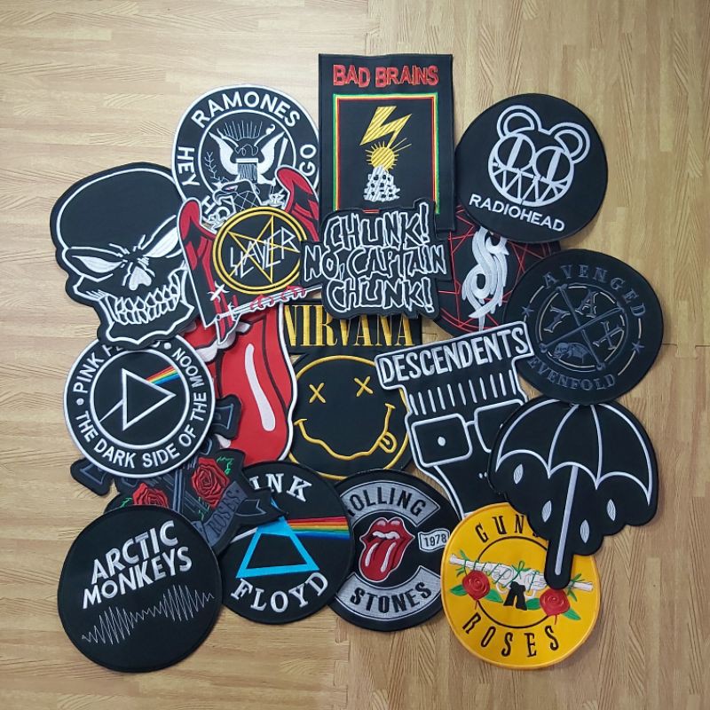 backpatch bordir musik/hypebeast ukuran besar best seller grosir