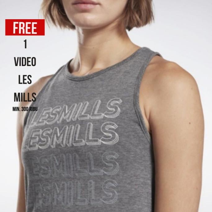 (JNE) Atasan Wanita Reebok LES MILLS Female Activchill Graphic Cotton