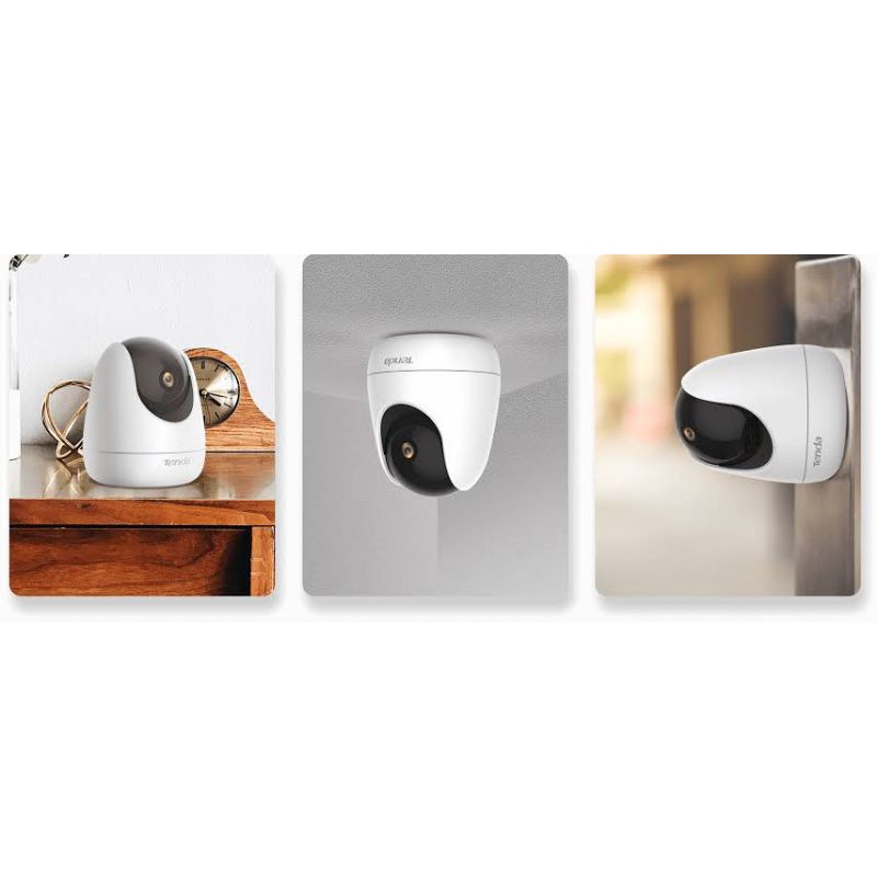 Camera cctv Wireless CP3 Tenda Security 1080p Two-way Audio 360° White cam