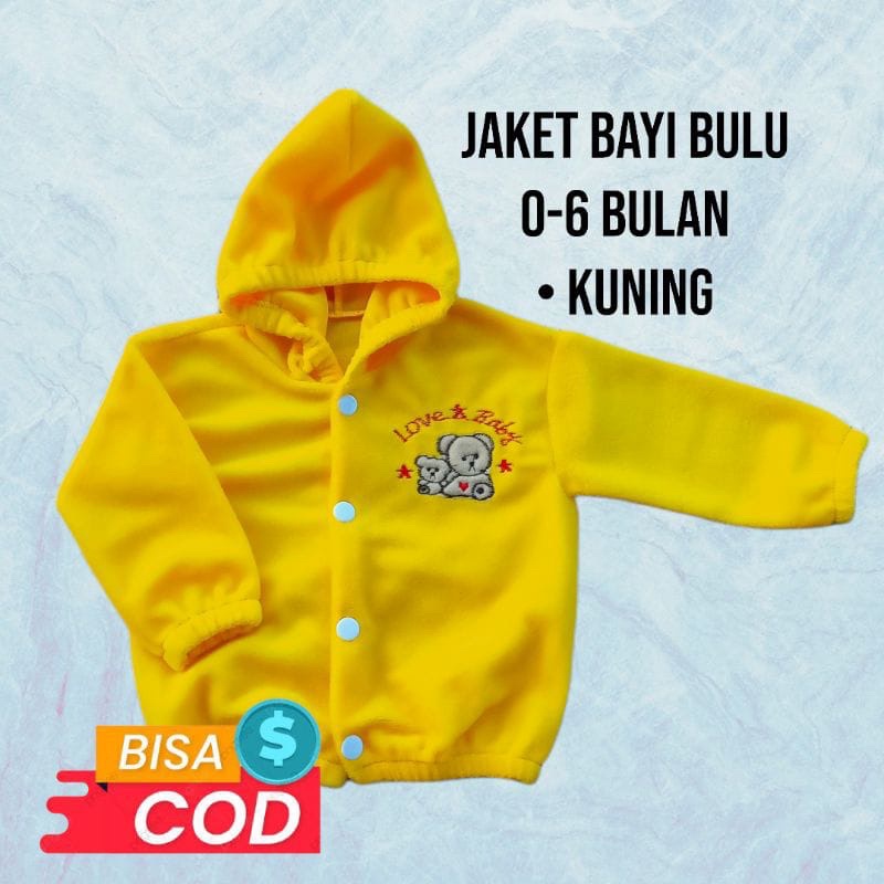 jaket bayi lembut 0-6bulan