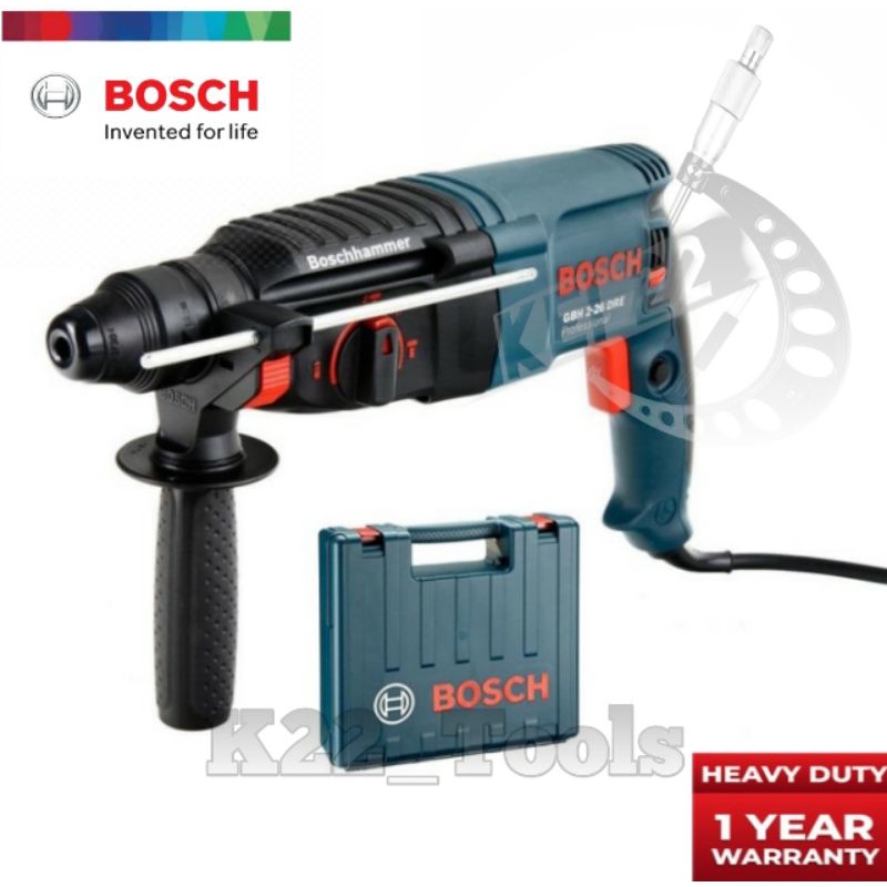 MESIN BOR BETON BOSCH ROTARY HAMMER DRILL GBH 2 - 26 DRE