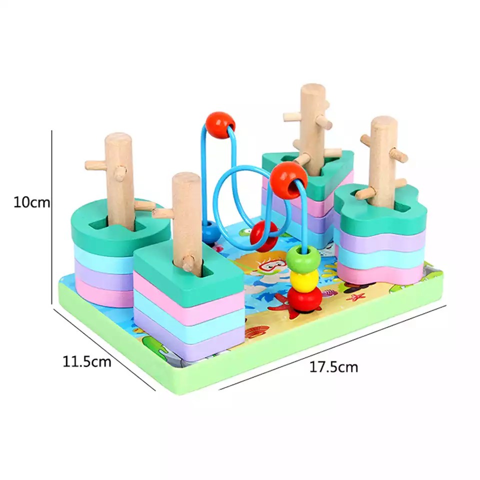 Insert Shape Pastel Wire Game Matching Game Matching Shape Mainan Balita Wooden Toys Mainan Kayu Sensory Toys Mainan Montessori Anak