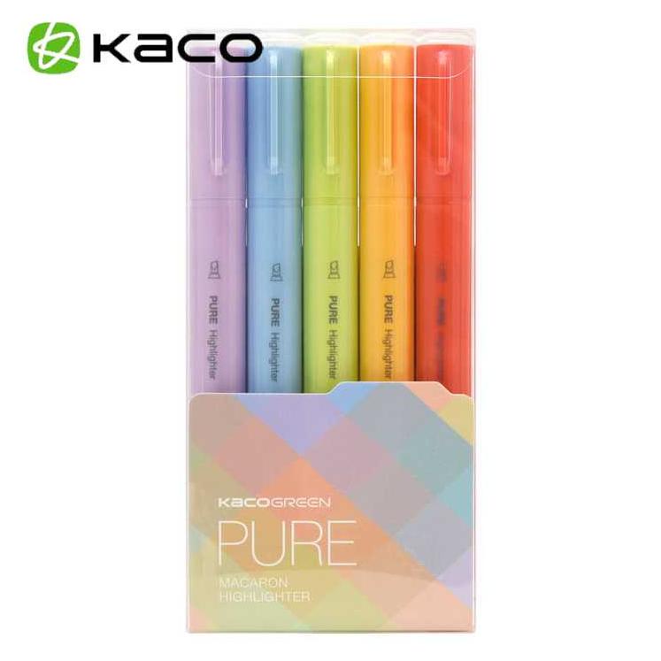 

KACO PURE H Plastic Highlighter II Stabilo 5PCS - K1045 (Colorful Ink)