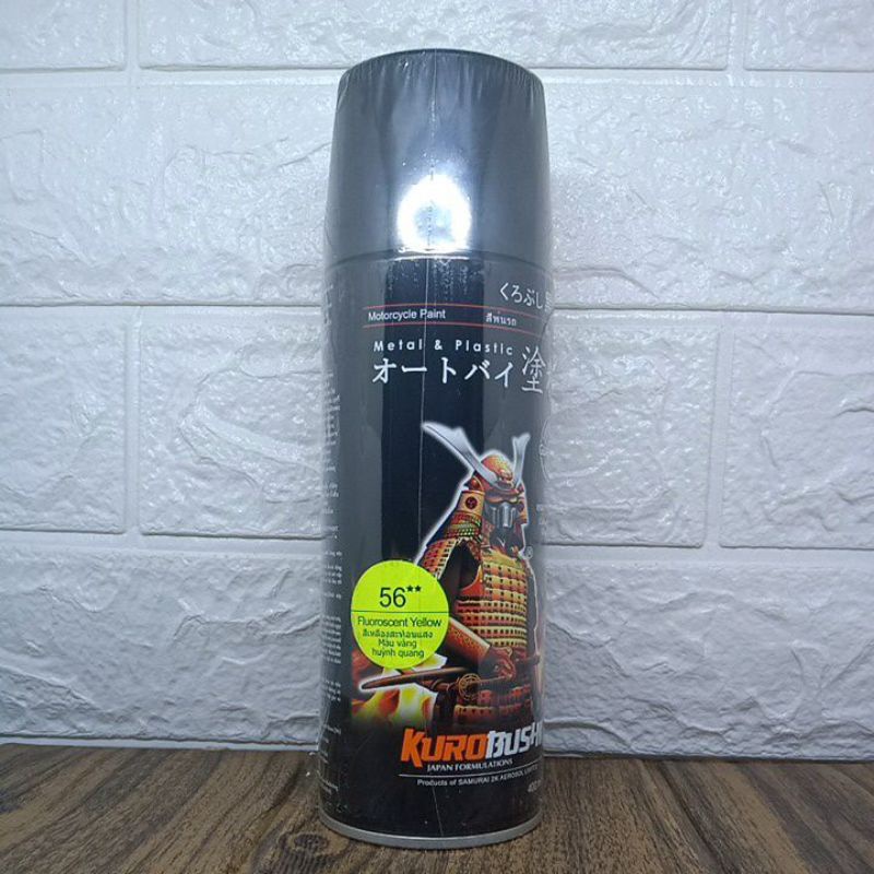 

Cat semprot pylok pylox Samurai Paint Standard colour #56** fluorescent yellow ( isi 400ml & warna solid kuning stabilo )