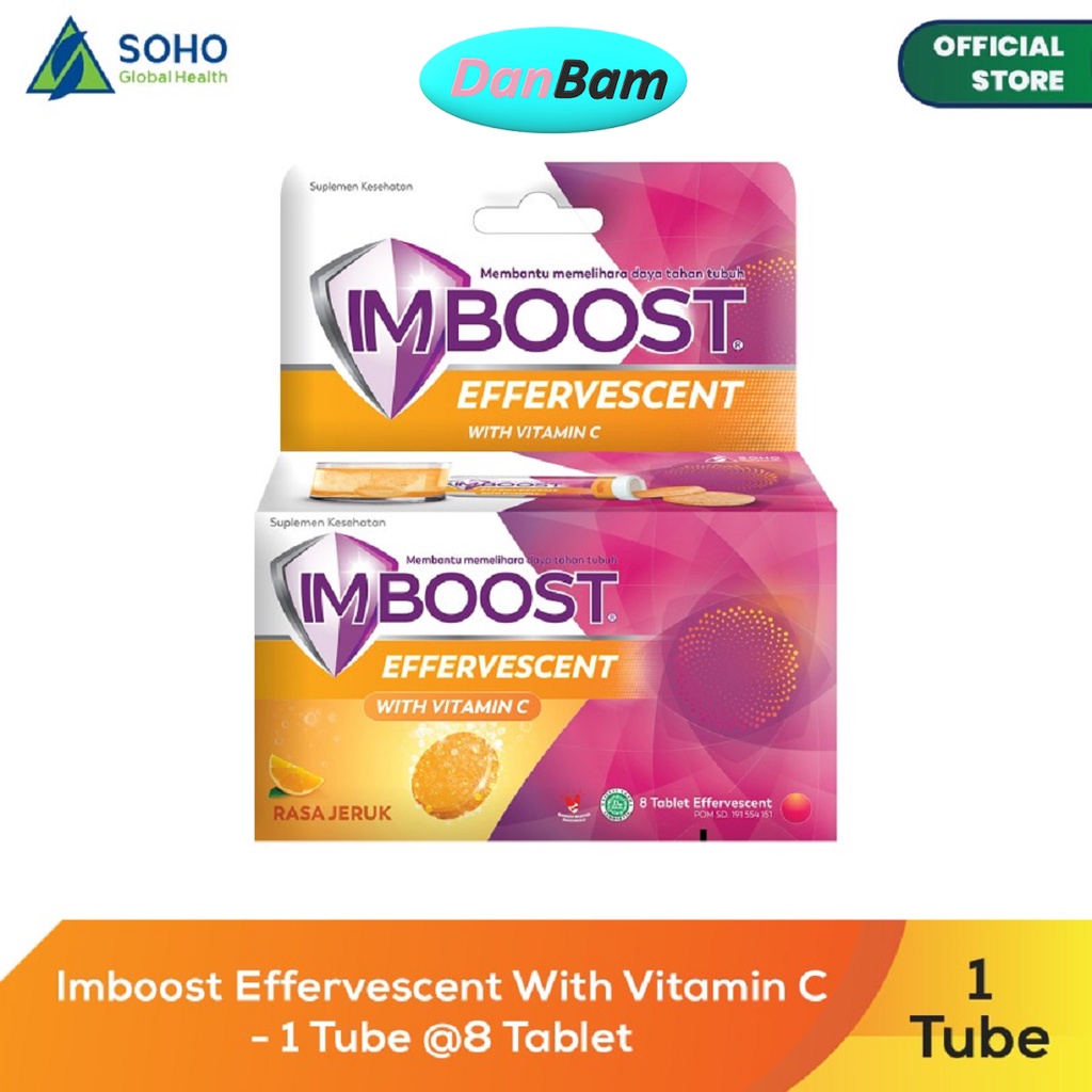 Imboost Effervescent With Vitamin C - 1 Tube 8 @Tablet