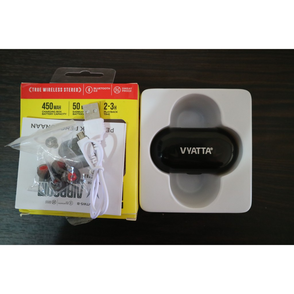 VYATTA AIRBOOM PRIME TWS BLUETOOTH EARPHONE HEADSET 5.0 - ULTRA BASS