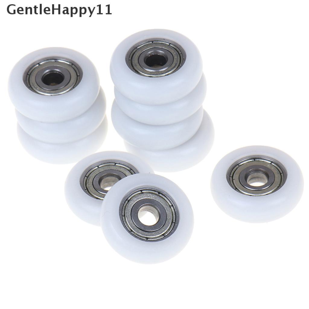 Gentlehappy 2 / 5 / 10 Pcs Roda roller Geser Pintu Geser Pengganti Bahan Plastik Untuk Kamar Mandi