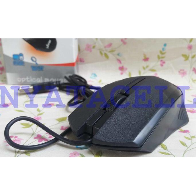 NEW MOUSE VOTRE KM-310 OPTICAL/USB FOR LAPTOP /KM310/ KOMPUTER DLL - HITAM MILENIA