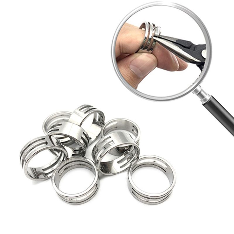 Siy Jump Ring Bahan Stainless Steel Untuk Membuat Perhiasan Diy