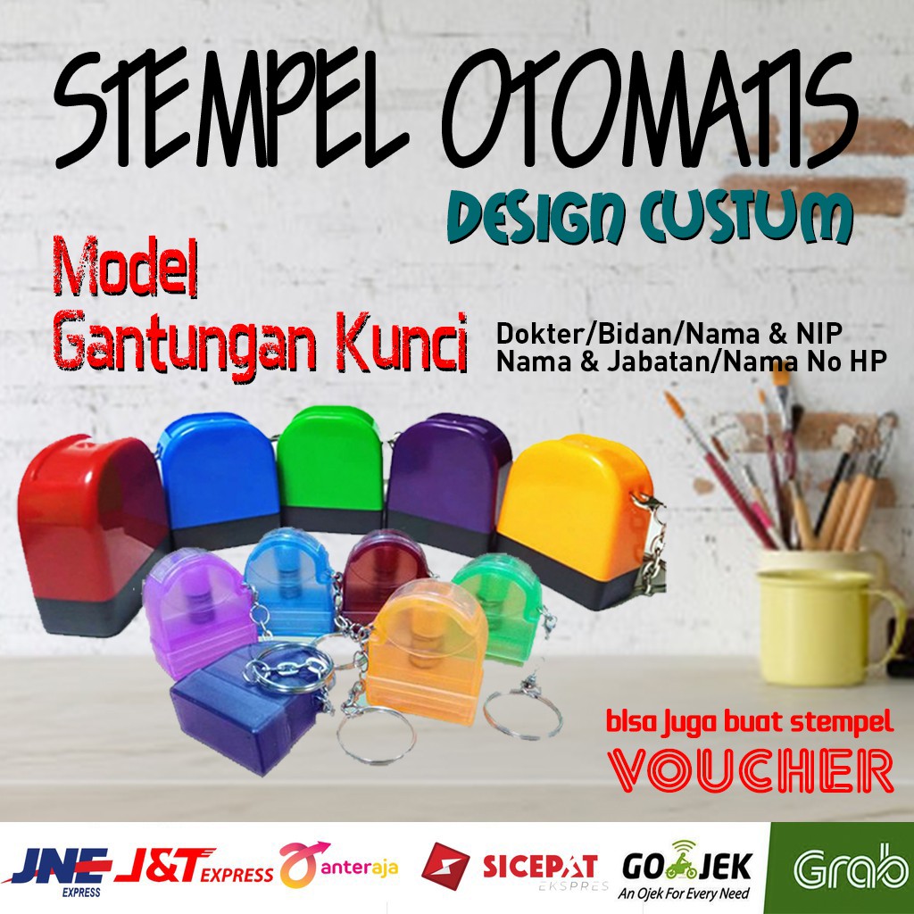 

Stempel Otomatis Nama / Dokter / Bidan / NIP / Lunas / Gantungan Kunci