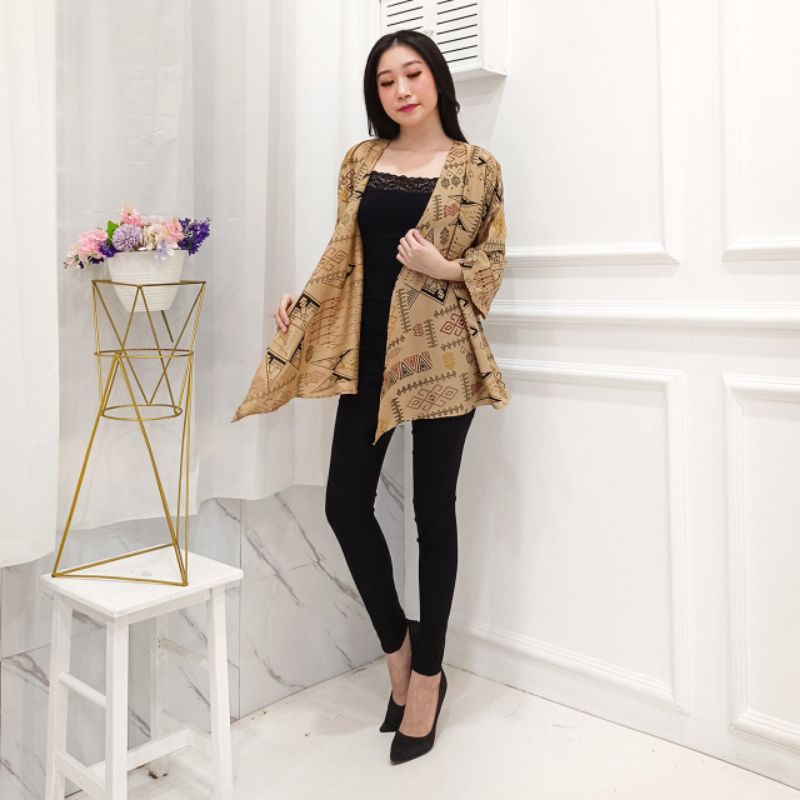 VeloveFashion cardigan fashionweek etnik batik rumbai katun style cantik elegan
