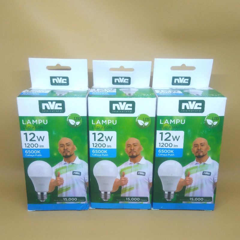 bohlam lampu nvc putih 3w 12w 6500k putih