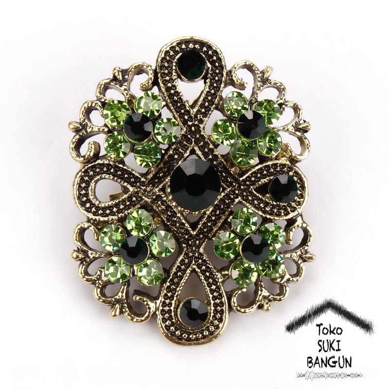 BRK 017-019 Bros Pin Mungil Bunga Wanita Fashion Flower Brooch Women