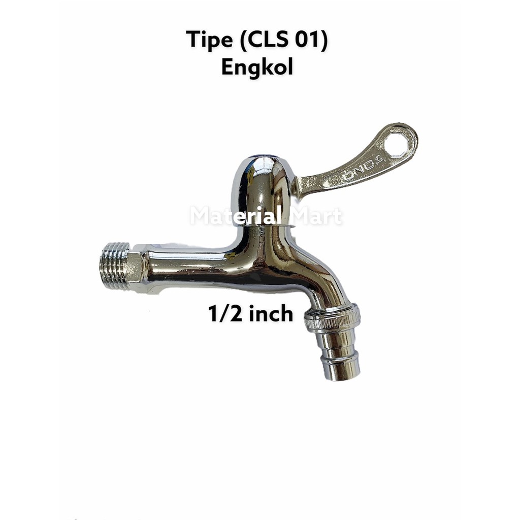 Keran Taman Onda 1/2 Inch | Kran Tembok 1/2&quot; | Keran Onda Babet ASLI | Material Mart