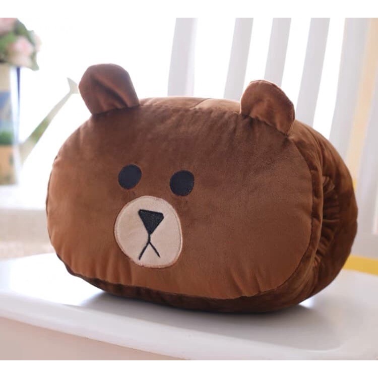 BONEKA BROWN HANDWARMER BANTAL SUPER LEMBUT IMPOR