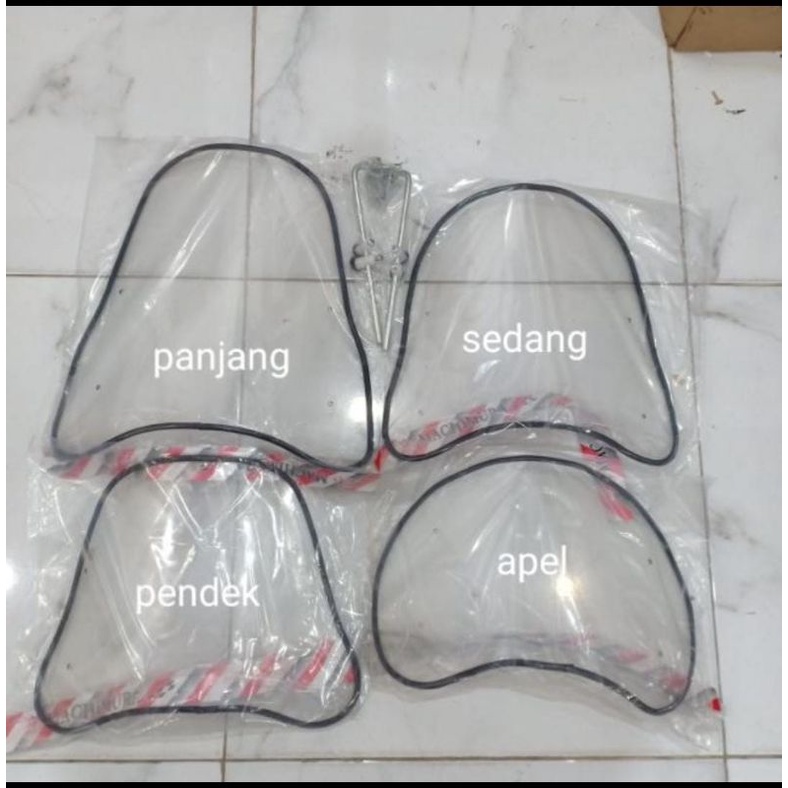 Tameng windshield universal winsil penahan angin sepeda motor universal