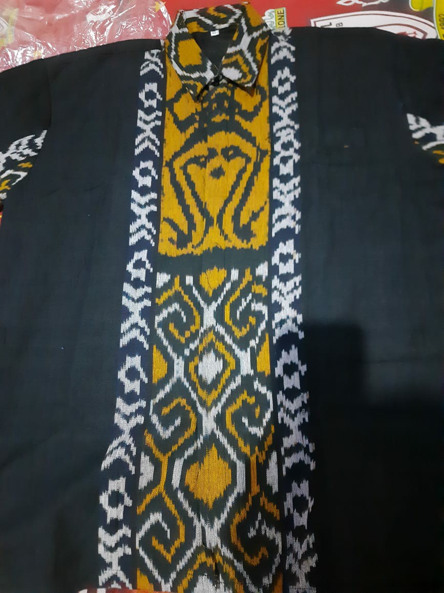 Kertonyono Kemeja Batik Pria Full Furing Bahan Tenun Troso Jepara