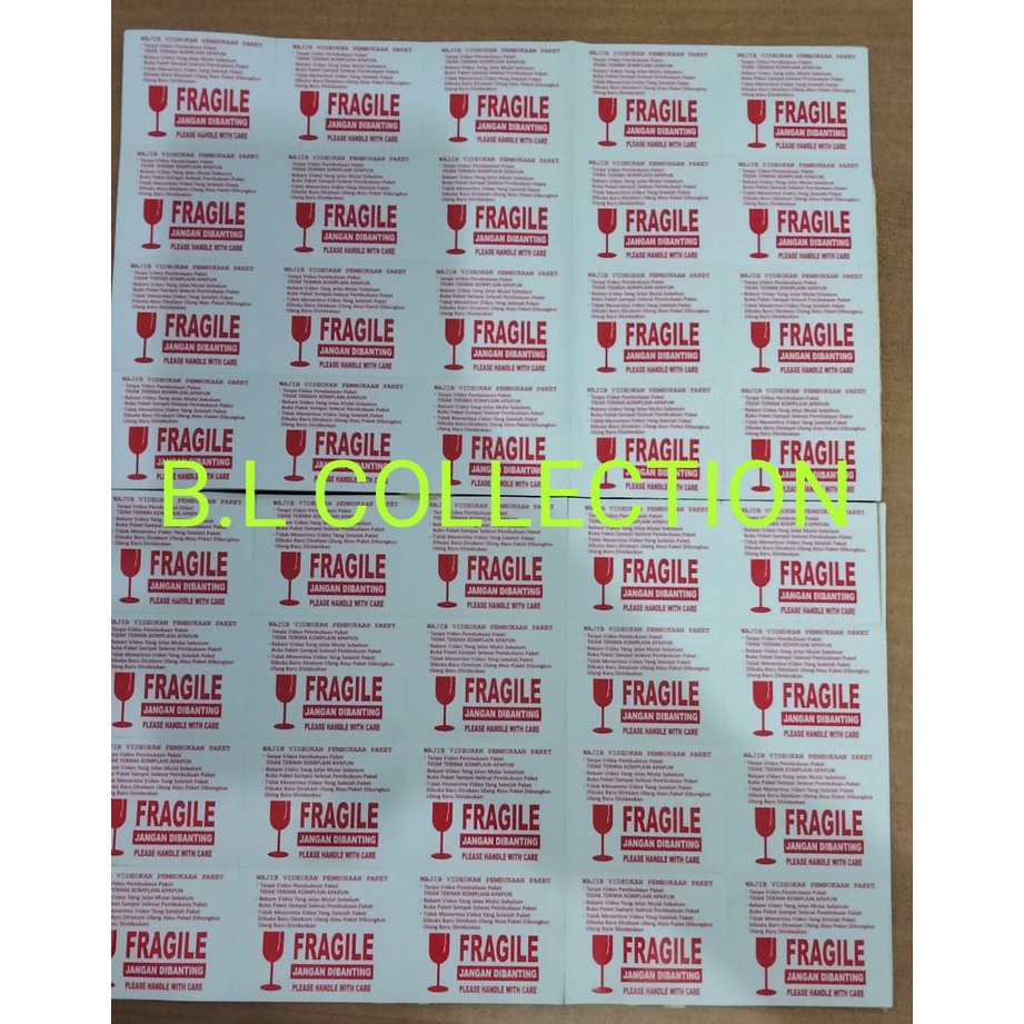 

(COD) STIKER FRAGILE MURAH