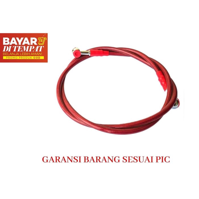 006 Selang Rem Disc Belakang Motor [60 cm] - MERAH