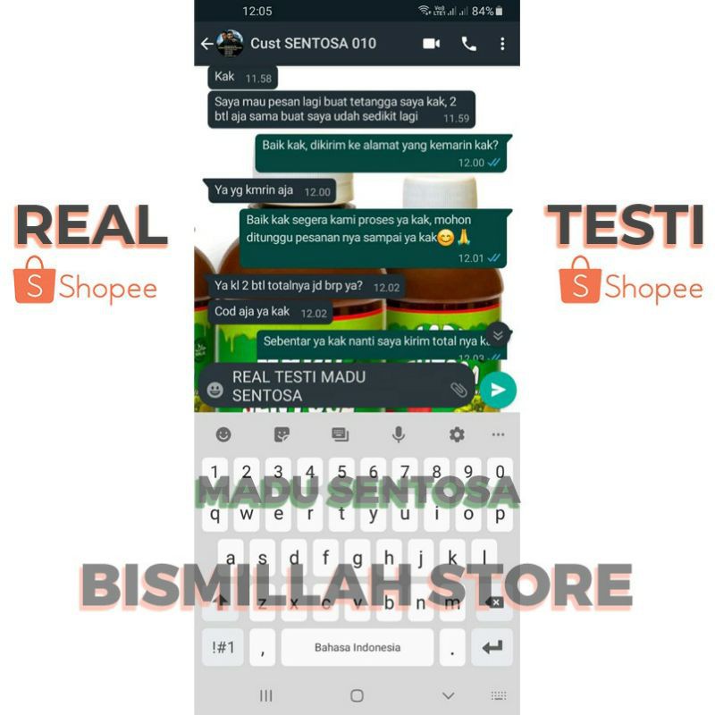 obat asam lambung kronis herbal ampuh atasi maag / magh sesak nafas napas gerd kronis akut sudah terbukti aman dan halal - madu herbal sentosa original 100%-3