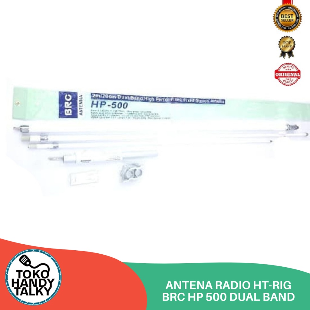 ANTENNA BRC HP-500 HP 500 HP500 DUAL BAND ANTENA BASE GEDUNG HT ORIGINAL TAIWAN