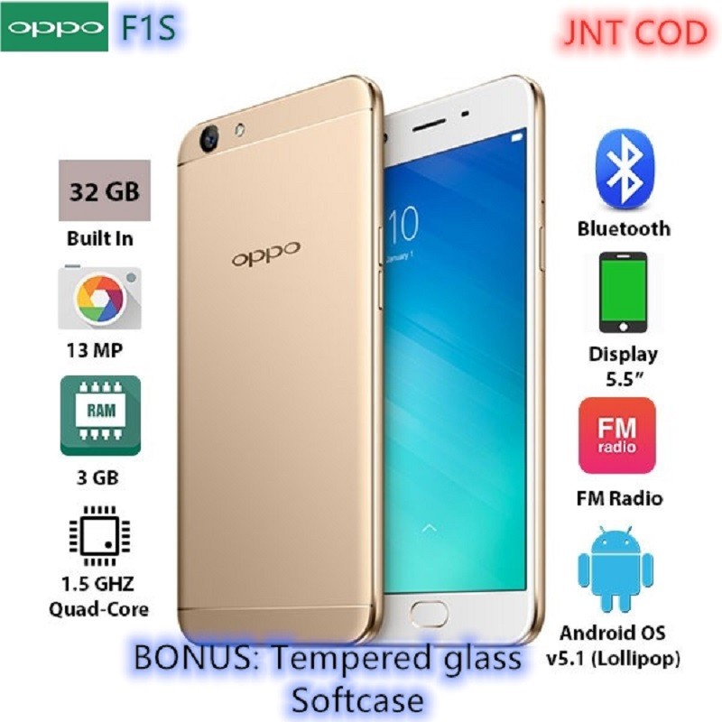 Oppo F1S RAM 3 GB ROM 32 GB RAM 4GB 4G LTE | Shopee Indonesia