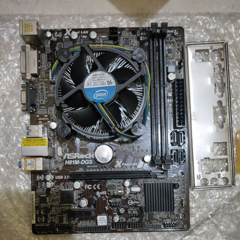 Paket i3 4160 Mainboard H81 Ram 4gb Plus fan