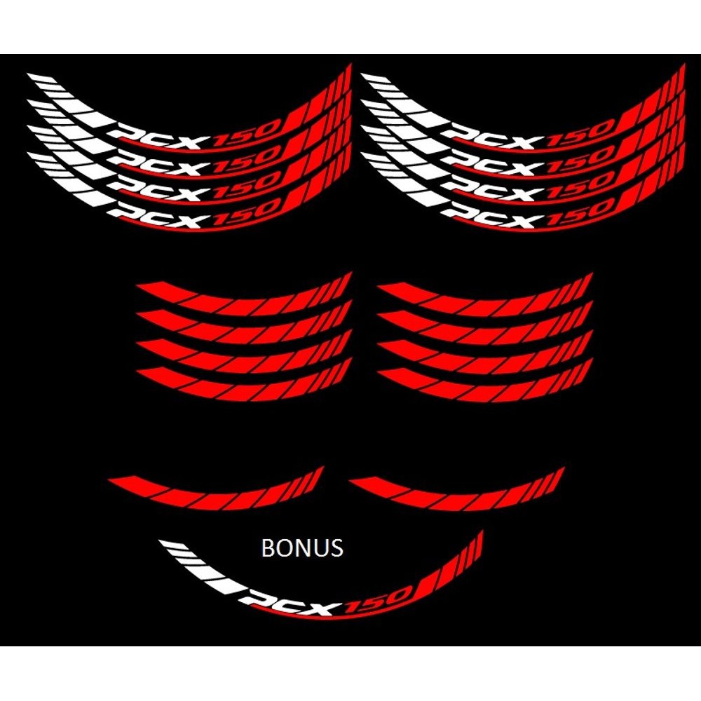 Cuting Stiker List Velg PCX 150 14inc Simple Cool Terlariss ..