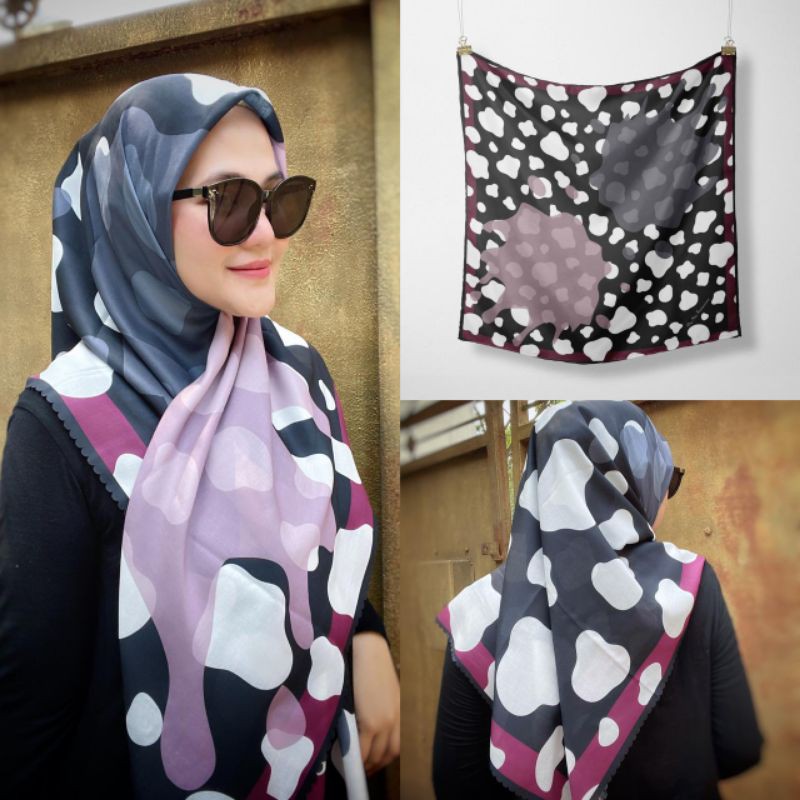 Hijab IDA SCRAF Voal Motif Twilight by Ida Sudarsono