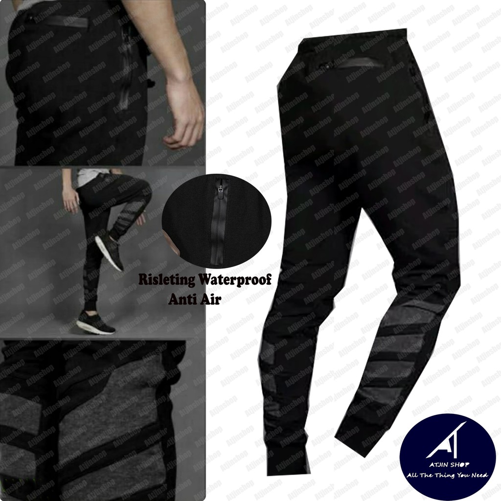 Celana Training Jogger Pria Premium Murah Tactical Risleting Anti Air / Celana Olahraga Pria/Jogger