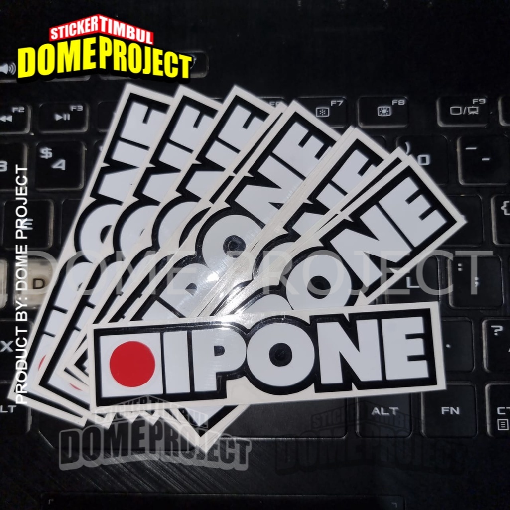 STIKER CUTTING DECAL HELM MOTOR KACA MOBIL LOGO IPONE STICKER AESTHETIC KEREN