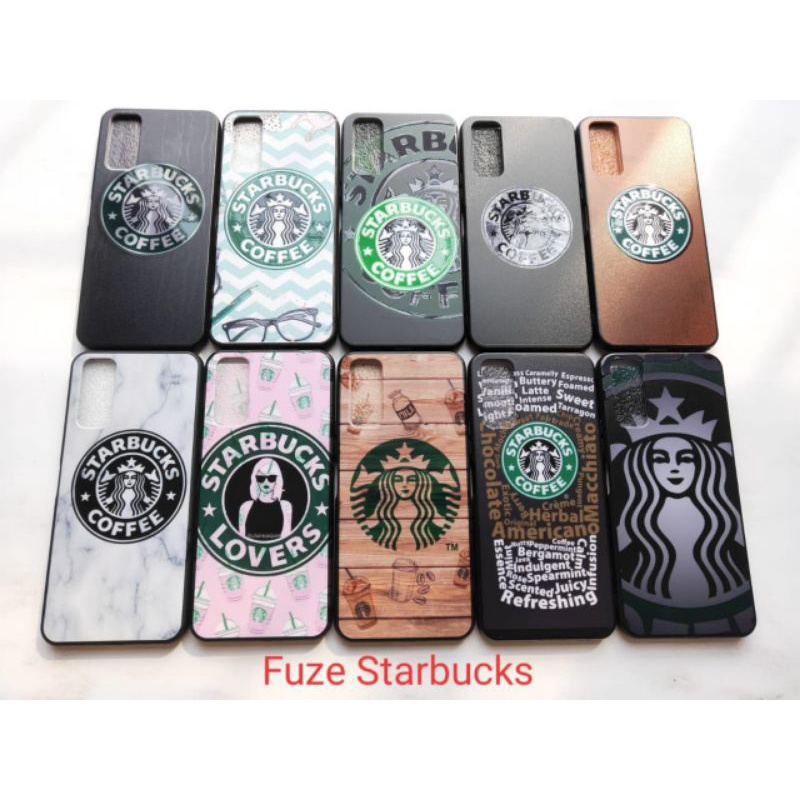 CASE STARBUCKS MOTIF GAMBAR KARAKTER SOFTCASE HP VIVO Y21S Y20 Y15S OPPO A16 A5S REDMI SAMSUNG REALM