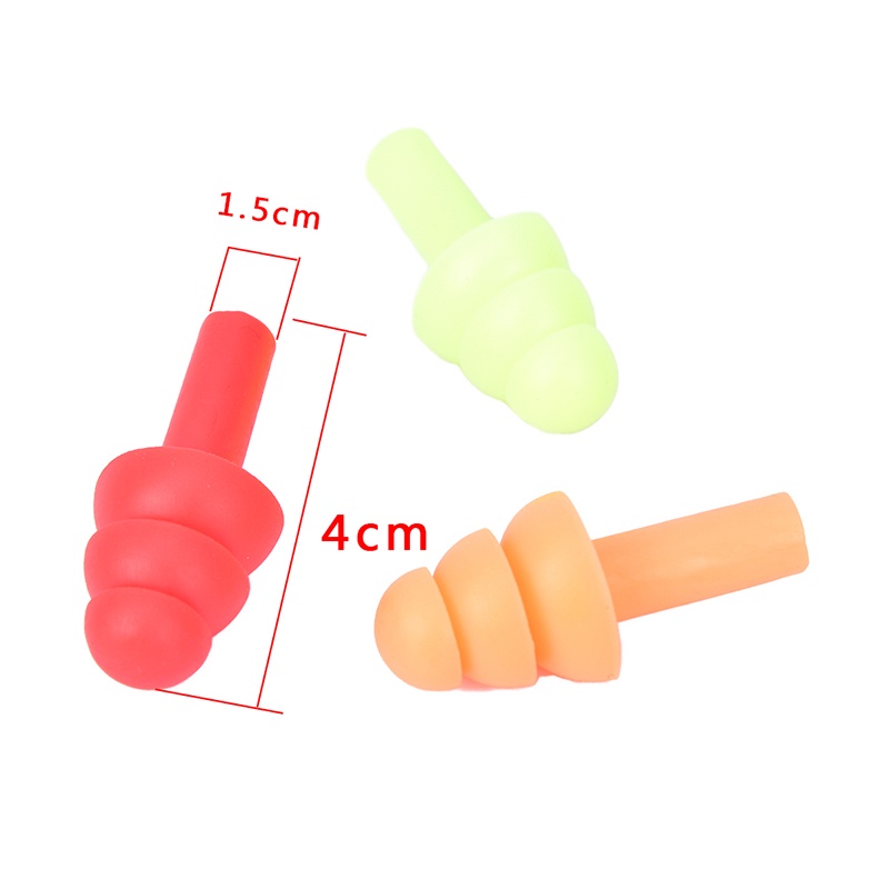 {LUCKID}10Pairs Waterproof Swimming Silicone Swim Earplugs Soft Anti-Noise Ear Plug