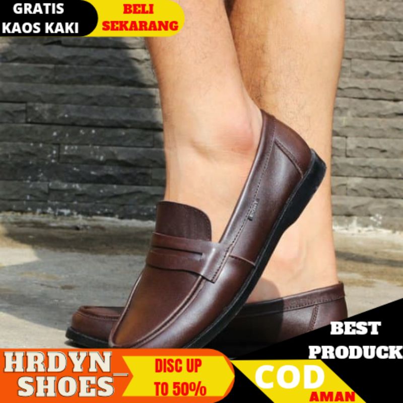 BEST QUALITY.. Sepatu Formal Kulit ORI Kasual Kerja Dinas Kantor Pria