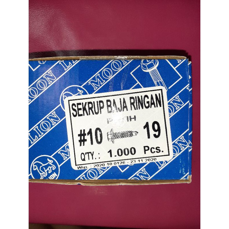 Baut Baja Ringan | Merk Moon Lion 10 × 19