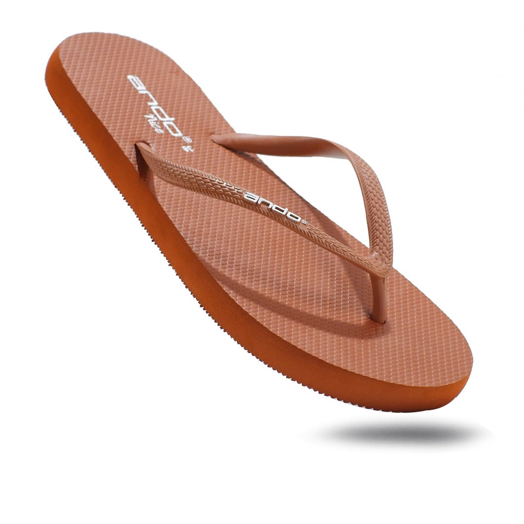 Ando Nice - Sandal rumah karet tali jepit wanita original | Sendal japit cewek perempuan lentur model flip flop tahan air cocok untuk ke pantai 36-40