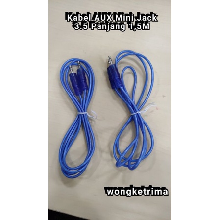 Kabel AUX Mini Jack 3.5ST-3.5ST Panjang 1,5M kabel jack audio to jack audio