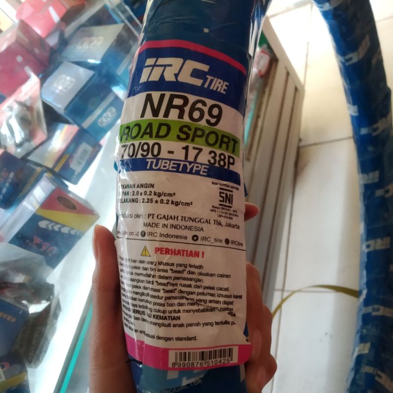 BAN IRC 70/90 17 NR 69 NR 57M NR 72 TUBES TYPE BAN DEPAN IRC DEPAN TUBETYPE MOTOR GRAND SUPRA REVO K